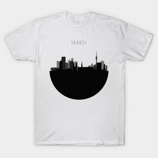 Munich Skyline T-Shirt by inspirowl